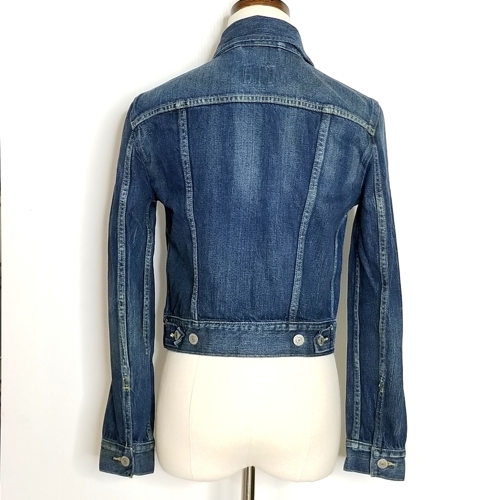 Levi’s Women's Trucker Blue Jean Jacket S40117 Dark Denim Size Small - Picture 3 of 13